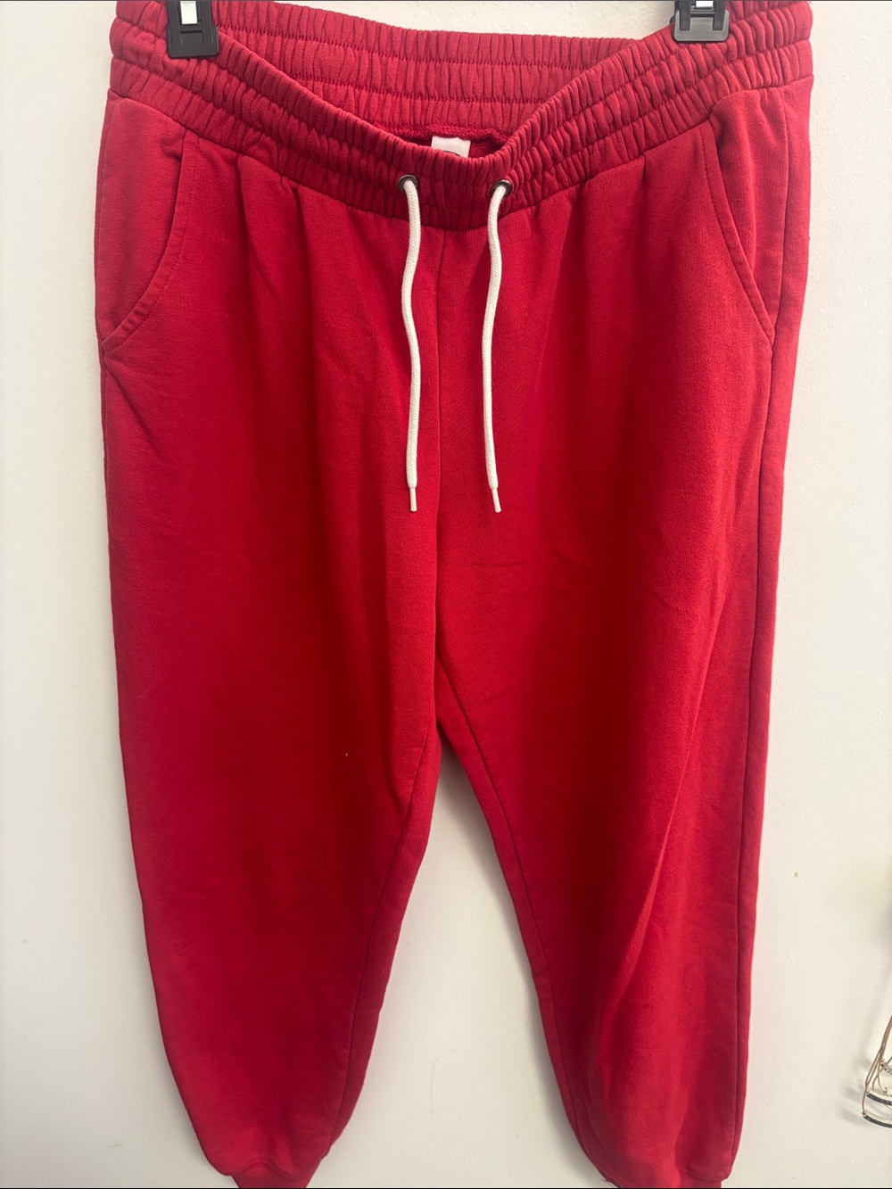Old Navy Red Drawstring Jogger Sweatpants